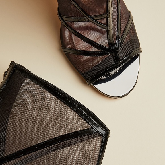 TED BAKER Taminaa Caged Mesh Bootie - Black - 38 - Picture 2 of 4